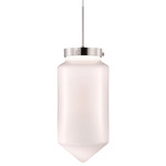 Dart Pendant - Polished Nickel / Opaline