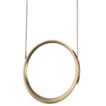 Eternal Pendant - Satin Antique Brass / Acrylic