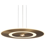 Nebula Pendant - Antique Brass / White