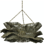 Miramar Chandelier - Antique Brass / Grey