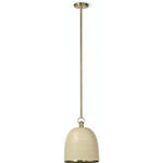 Rivoli Pendant - Antique Brass / Sand