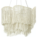 Elena Chandelier - Nickel Plated / Cream