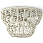 Gabriella Outdoor Ceiling Light - Pewter / Whitewash Rattan