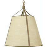 Riviera Pendant - Antique Brass / Raffia