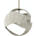 Corsica Pendant - Antique Brass / Whitewash
