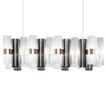 La Lollo Linear Pendant - White / Pewter White