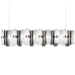 La Lollo Linear Pendant - White / Pewter White