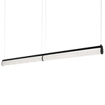 Modula Linear Pendant - Black / Plisse