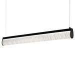 Modula Linear Pendant - Black / Plisse