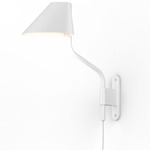 Pitch Plug-In Wall Lamp - Satin White