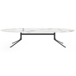 Blink Stone Coffee Table - Black / White Marble