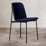 Crawford Soft Dining Chair - Black / Main Line Flax 36