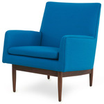 Risom U380 Lounge Chair - Natural Walnut / Zap 18