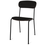 Stack Dining Chair - Black / Black Oak