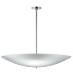 Vesta Warm Dim Pendant / Semi Flush Ceiling - Polished Chrome