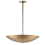 Vesta Warm Dim Pendant / Semi Flush Ceiling - French Gold