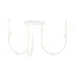 Contour Chandelier - White / Opal White