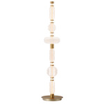 Gusto Floor Lamp - Gold / Clear / White