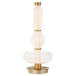 Gusto Table Lamp - Gold / Clear / White