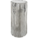 Echo Drink Table - Polished Nickel / Mirror