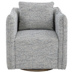 Corben Swivel Chair - Gray / Blue