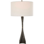 Keiron Table Lamp - Iron / White Linen