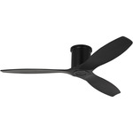 Collins Smart Hugger Ceiling Fan - Midnight Black / Midnight Black