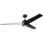 Armstrong Ceiling Fan with Light - Midnight Black / Midnight Black