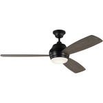 Ikon Ceiling Fan with Color Select Light - Aged Pewter / Light Grey Weathered Oak