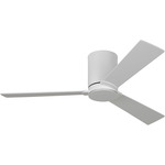 Rozzen Hugger Ceiling Fan - Matte White / Matte White