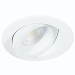 Lotos 4IN RD Color-Select Adj Regressed Trim w/Remote Driver - White / Frosted