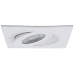 Lotos 4IN SQ Color-Select Adjustable Trim with Remote Driver - White / Frosted