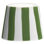 Poldina Pro Ceramic Shade - White / Green Stripes
