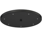 Multi Point Round Canopy - Matte Black