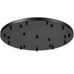 Multi Point Round Canopy - Matte Black