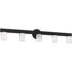 Esfera Bathroom Vanity Light - Nightshade Black / Crystal