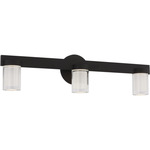 Esfera Bathroom Vanity Light - Nightshade Black / Crystal