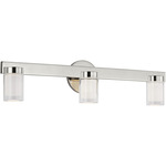 Esfera Bathroom Vanity Light - Polished Nickel / Crystal