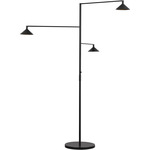 Mill 3-Light Outdoor Floor Lamp - Black