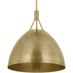 Sospeso Dome X-Large Pendant - Natural Brass