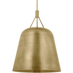 Sospeso Tapered X-Large Pendant - Natural Brass