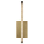 Serre Wall Sconce - Natural Brass / Clear
