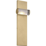 Esfera Medium Wall Sconce - Natural Brass / Crystal