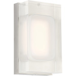 Milley Wall Sconce - Polished Nickel / Crystal