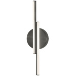 Ella Wall Sconce - Black / Frosted
