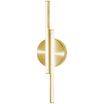 Ella Wall Sconce - Satin Brass / Frosted