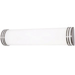 Palmer Color-Select Bathroom Vanity Light - Satin Nickel / White