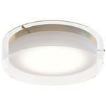 Studio Color-Select Ceiling Light - Satin Brass / Clear