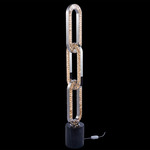 Catena Floor Lamp - Polished Chrome / Firenze Clear