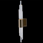 Lucca Wall Sconce - Brushed Champagne Gold / Firenze Clear